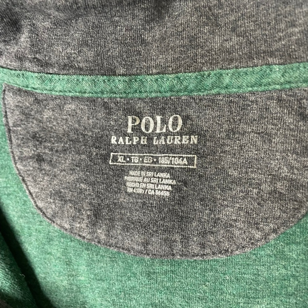 Polo Ralph Lauren Mens XL Green 1/4 Zip Long Sleeve Pullover Sweater - Picture 2 of 9